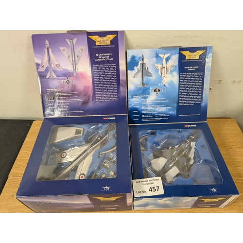 457 - Diecast: Collection of Corgi Aviation Archive; Military Air Power and Jet Fighter Power, including 4... 