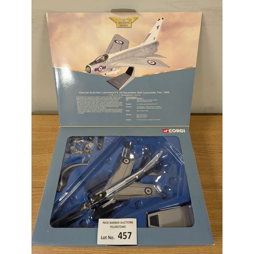 457 - Diecast: Collection of Corgi Aviation Archive; Military Air Power and Jet Fighter Power, including 4... 