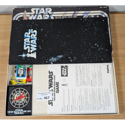 467 - Diecast; Vintage Games: Palitoy Star Wars Escape From Death Star game; some damage to box.