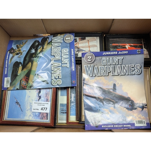 477 - Diecast: Mixed assortment of planes; wooden, diecast, etc.; some still in packaging.