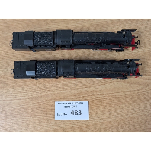 483 - Diecast; Railway: Fleischmann HO Gauge engines/tenders; in fine conditions, unboxed and unused; (2).