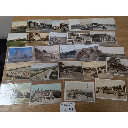 503 - Postcards: North East Essex postcard collection; Clacton, Walton, Dovercourt, etc.; approx. 85.