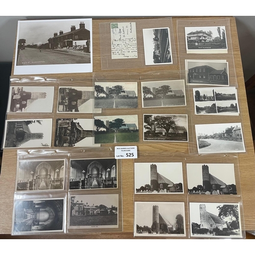 525 - Postcards: Blundeston Suffolk small collection of early cards, plus Grundisburgh; R/Ps, 1930s, appro... 