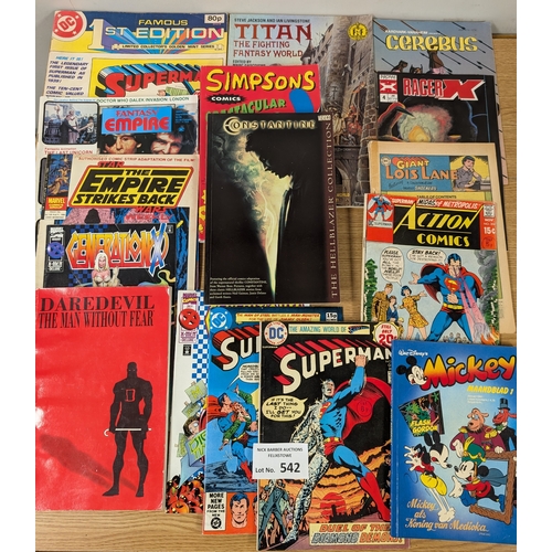 542 - Comics: Marvel UK issues and other comics, including Flash, Secrets of the Unknown, etc.; 1960s onwa... 