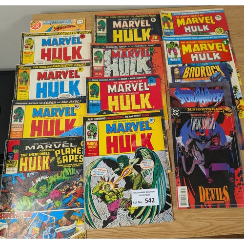 542 - Comics: Marvel UK issues and other comics, including Flash, Secrets of the Unknown, etc.; 1960s onwa... 