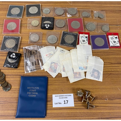 17 - Stamps : Case of mostly GB in albums (3), includes penny black x 2, QV high values, embossed KGVI HV... 