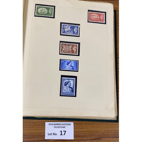 17 - Stamps : Case of mostly GB in albums (3), includes penny black x 2, QV high values, embossed KGVI HV... 