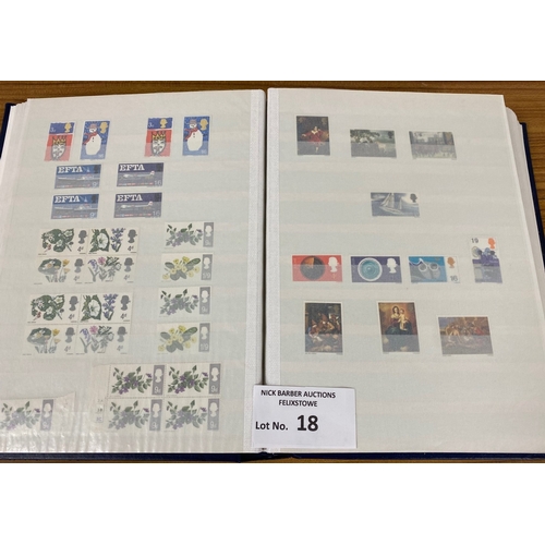 18 - Stamps : GB collection in 3 quality stockbooks, from KGV onwards, modern issues incl mini sheets, bo... 