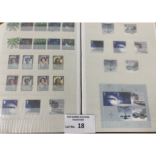 18 - Stamps : GB collection in 3 quality stockbooks, from KGV onwards, modern issues incl mini sheets, bo... 