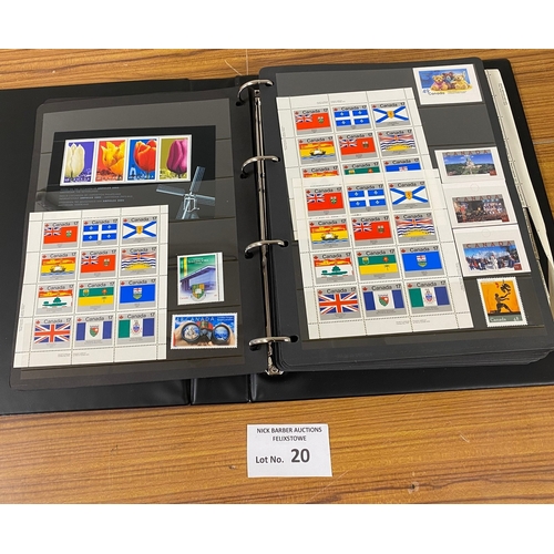 20 - Stamps : Large book of Canada, mostly mint, generally modern, 50+ hagners.