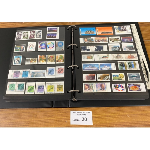 20 - Stamps : Large book of Canada, mostly mint, generally modern, 50+ hagners.