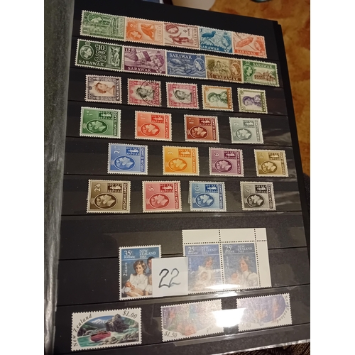 22 - Stamps : Quality World in 64 sided stockbook, sets, singles incl Brit Cols, France, Hungary incl m/s... 