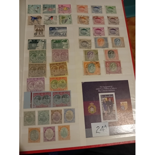 24 - Stamps : British Colonials in stock book to top value either mint/used Rhodesia (2), British Solomon... 