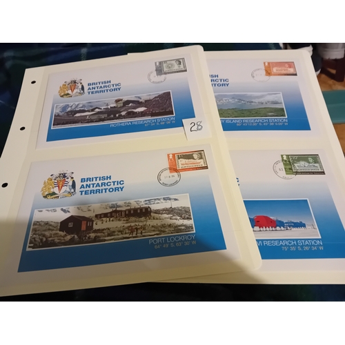 28 - Stamps : Two super cover albums and slip cases incl a fine selection of millennium covers, plus BAT ... 