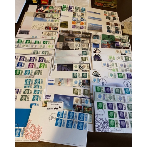 40a - Stamps : GB FDC's very up to date and sought after QE11/Charles barcoded definitives 2022/4, incl so... 