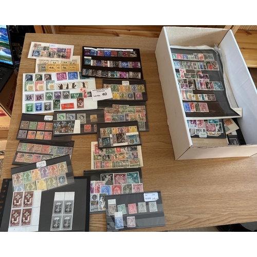 40 - Stamps : Malta. Box containing old auction lots mostly on stock cards including many of the elusive ... 