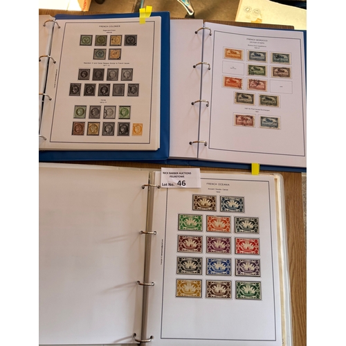 46 - Stamps : Huge collection of French Possessions in six quality specialist albums with a pictorial spa... 
