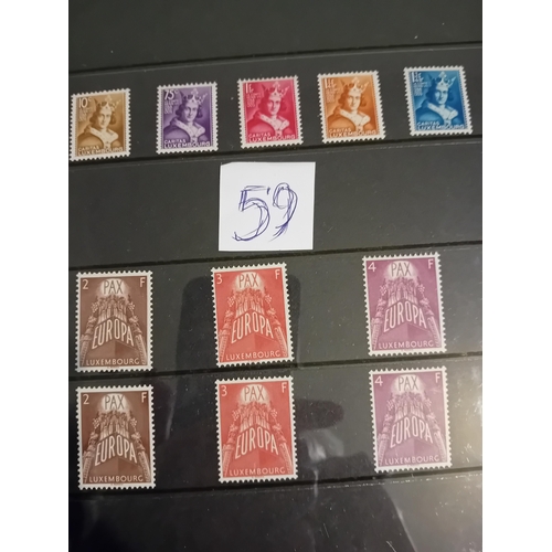 59 - Stamps : Luxembourg 1936 Child Welfare set mint and 2 sets of 1967 Europa, total cat £600+.