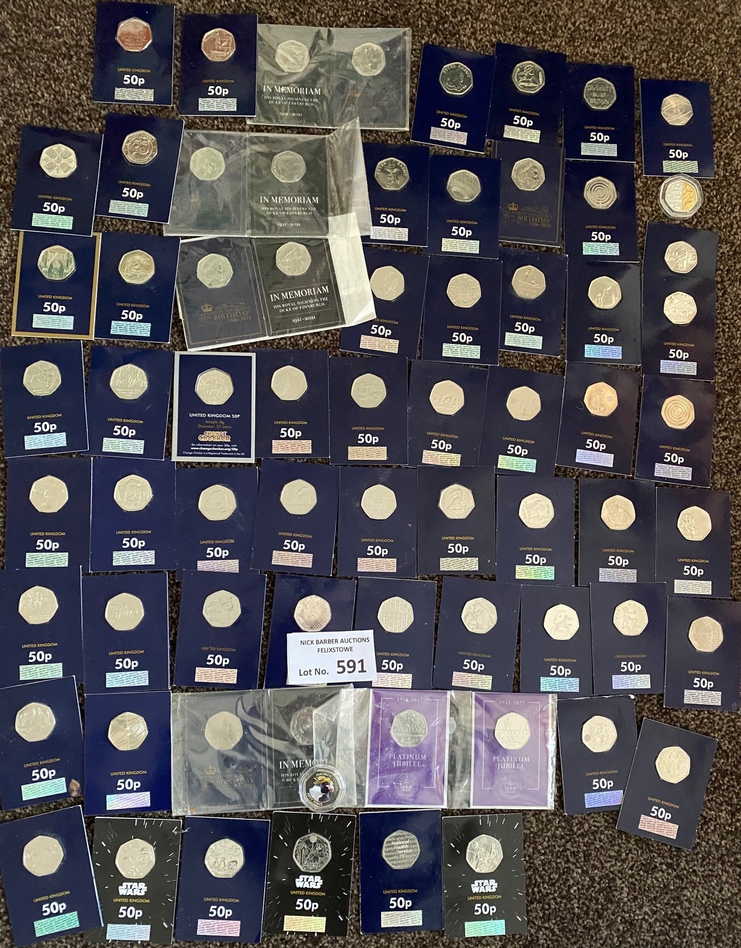 Coins : Change Checker 50p coin collection incl Platinum Jubilee, In ...