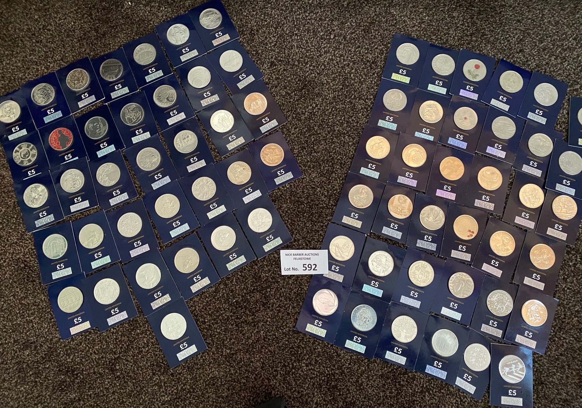 Coins : Change Checker £5 coin collection, great lot, all encapsulated ...