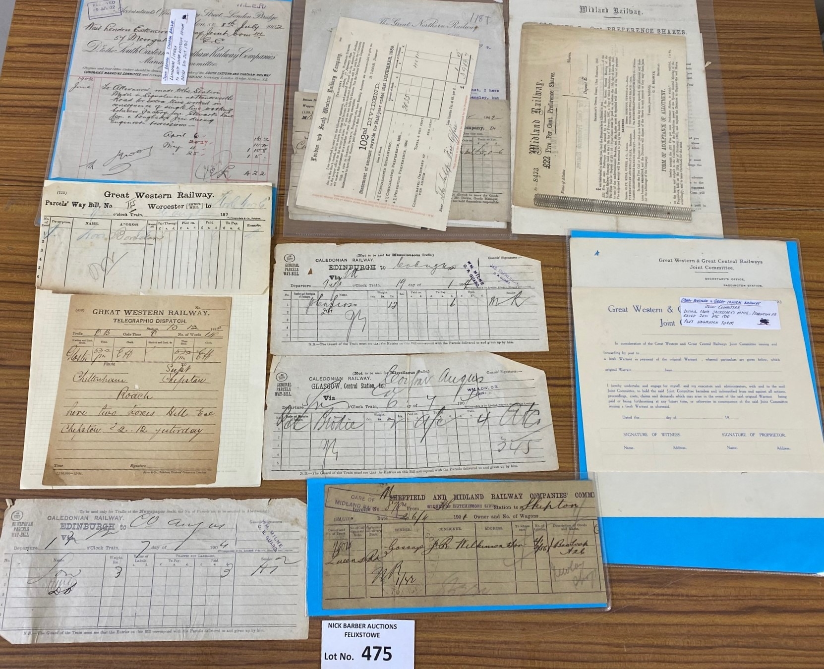 Railwayarna : Wonderful collection of rare and vintage paperwork 1860's ...