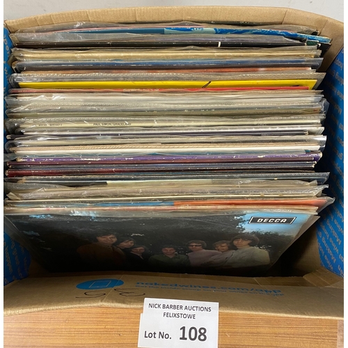 108 - Records : Nice box of decent quality albums, soul, 1980's, incl Van Morrison, Queen, Lou Reed (51),