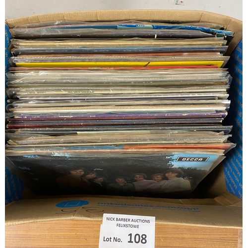 108 - Records : Nice box of decent quality albums, soul, 1980's, incl Van Morrison, Queen, Lou Reed (51),