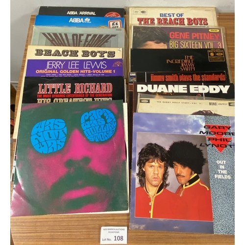 108 - Records : Nice box of decent quality albums, soul, 1980's, incl Van Morrison, Queen, Lou Reed (51),