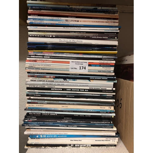 174 - Records : Large collection of sheet music books, huge stack, good artists.