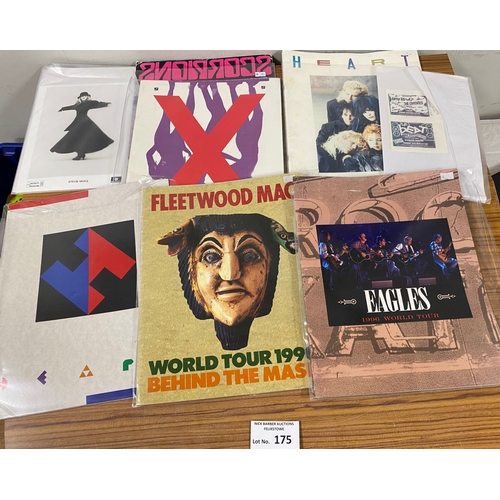 175 - Records : Box of tour programmes and magazines, incl Fleetwood Mac, INXS, Nicks - does include some ... 
