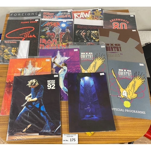 175 - Records : Box of tour programmes and magazines, incl Fleetwood Mac, INXS, Nicks - does include some ... 