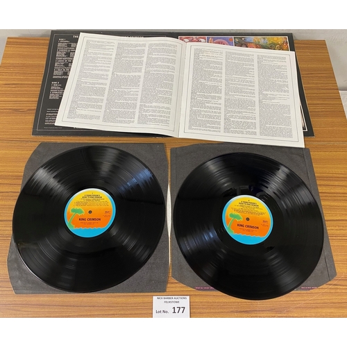 177 - Records : Rock - King Crimson incl In the Court of the Crimson King, white i, plus a young persons g... 