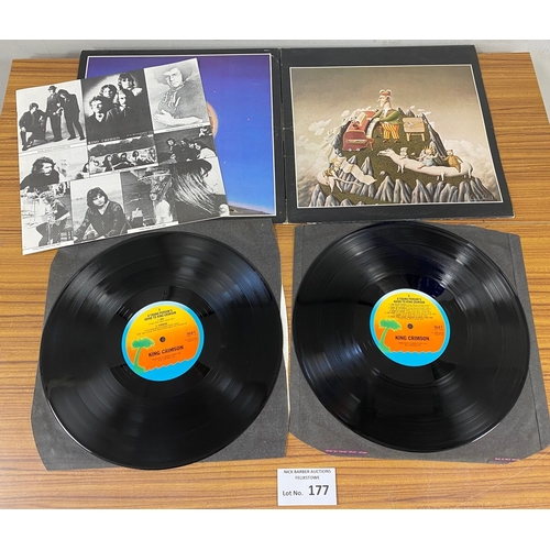 177 - Records : Rock - King Crimson incl In the Court of the Crimson King, white i, plus a young persons g... 