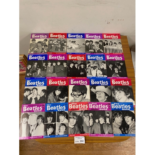 182 - Records : The Beatles Book monthly magazines, great lot/conditions, 1-20 inclusive.