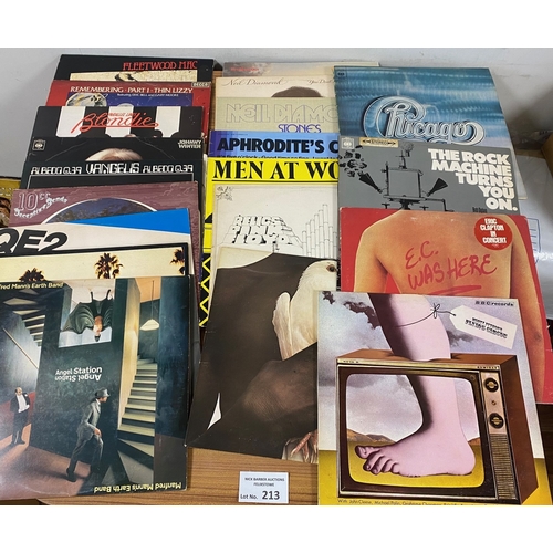 213 - Records : 20 mainly rock albums incl Fleetwood Mac, Thin Lizzy, Pink Floyd etc.