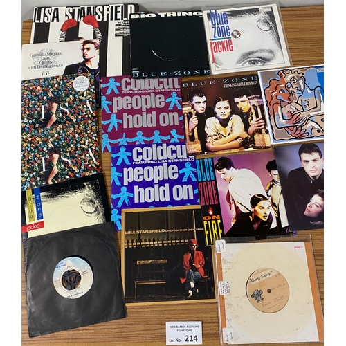 214 - Records : Large collection of Lisa Stansfield and Blue Zone vinyl, incl many demos and rarities.