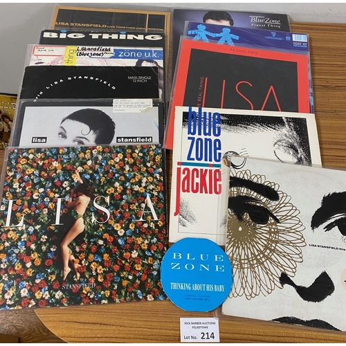 214 - Records : Large collection of Lisa Stansfield and Blue Zone vinyl, incl many demos and rarities.