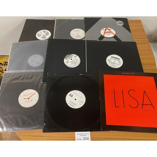 214 - Records : Large collection of Lisa Stansfield and Blue Zone vinyl, incl many demos and rarities.