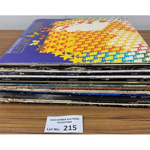215 - Records : 20 mainly rock albums, incl Hendrix, Genesis, Tangerine Dream.