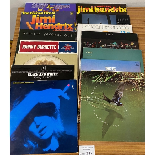 215 - Records : 20 mainly rock albums, incl Hendrix, Genesis, Tangerine Dream.