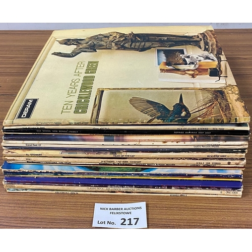 217 - Records : 20 mainly rock albums, incl Ten Years After, John Mayall, Yardbirds etc.