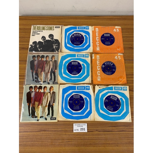 231 - Records : Rolling Stones collection of EP's and 7