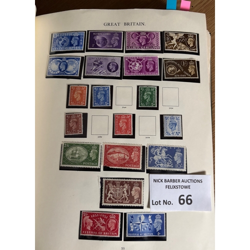66 - Stamps : Superb GB collection in heavy well filled Windsor album featuring 1d Black, 2d Blues, good ... 