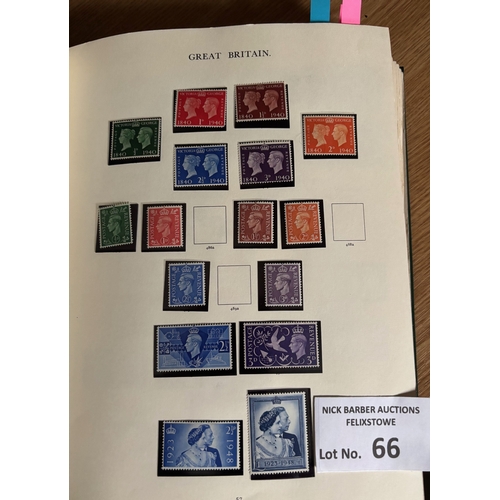 66 - Stamps : Superb GB collection in heavy well filled Windsor album featuring 1d Black, 2d Blues, good ... 