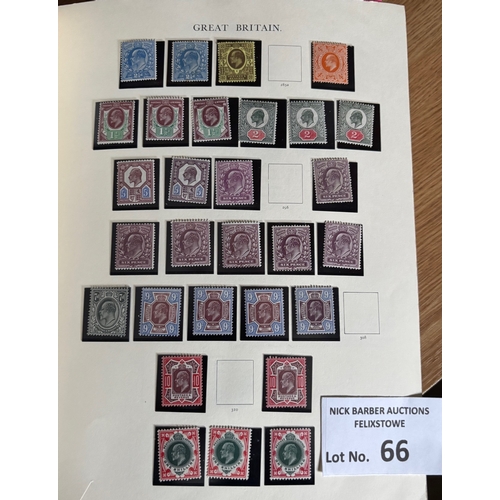 66 - Stamps : Superb GB collection in heavy well filled Windsor album featuring 1d Black, 2d Blues, good ... 