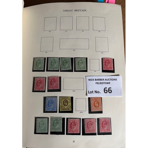 66 - Stamps : Superb GB collection in heavy well filled Windsor album featuring 1d Black, 2d Blues, good ... 