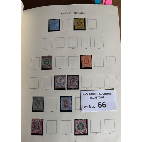66 - Stamps : Superb GB collection in heavy well filled Windsor album featuring 1d Black, 2d Blues, good ... 