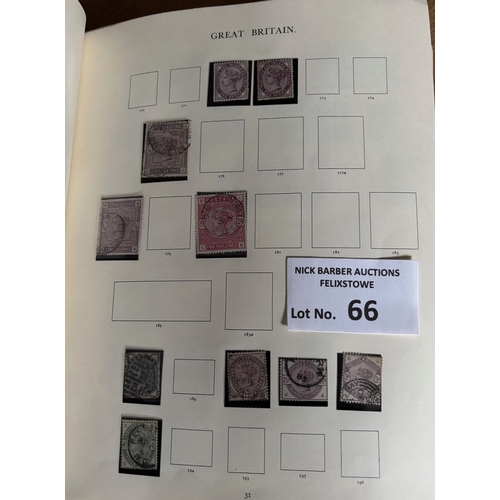 66 - Stamps : Superb GB collection in heavy well filled Windsor album featuring 1d Black, 2d Blues, good ... 