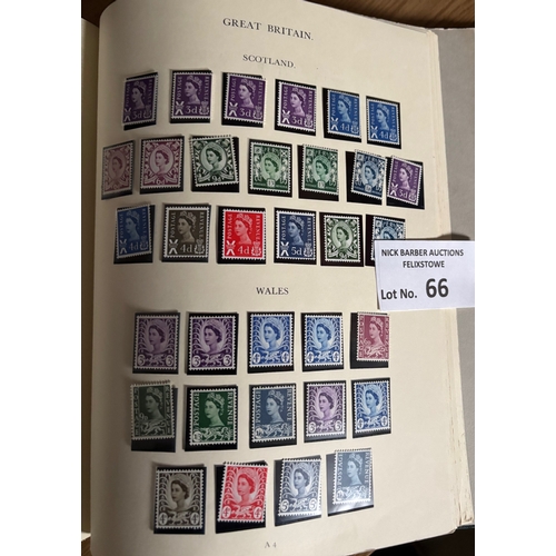 66 - Stamps : Superb GB collection in heavy well filled Windsor album featuring 1d Black, 2d Blues, good ... 