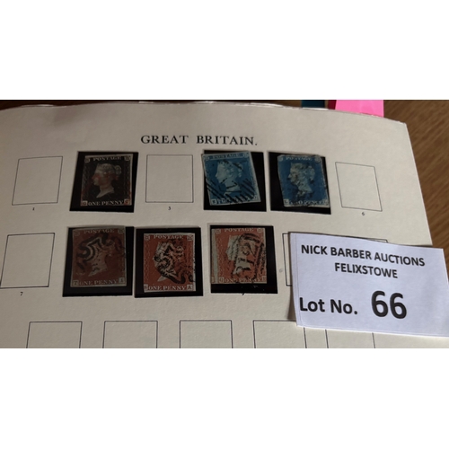 66 - Stamps : Superb GB collection in heavy well filled Windsor album featuring 1d Black, 2d Blues, good ... 